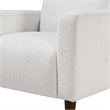Comfort Pointe Cumulus White Boucle Fabric Modern Style Arm Chair