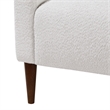 Comfort Pointe Cumulus White Boucle Fabric Modern Style Arm Chair
