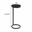 Comfort Pointe York Round Modern Metal Accent Table in Antique Bronze