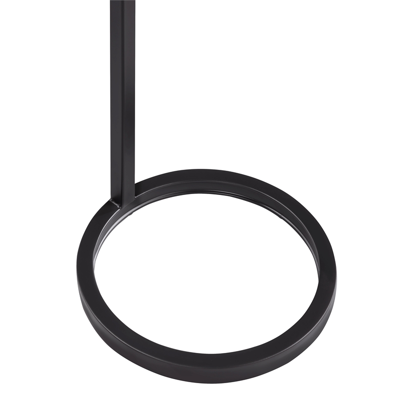 Comfort Pointe York Round Modern Metal Accent Table in Antique Bronze