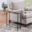 Comfort Pointe Tivoli Tray Top Modern Metal Accent Table in Antique Brass/Bronze
