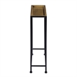 Comfort Pointe Tivoli Tray Top Modern Metal Accent Table in Antique Brass/Bronze