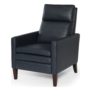 comfort pointe vicente faux leather push back recliner