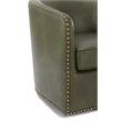 Comfort Pionte Tyler Fern Green Faux Leather Swivel Arm Chair