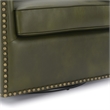 Comfort Pionte Tyler Fern Green Faux Leather Swivel Arm Chair
