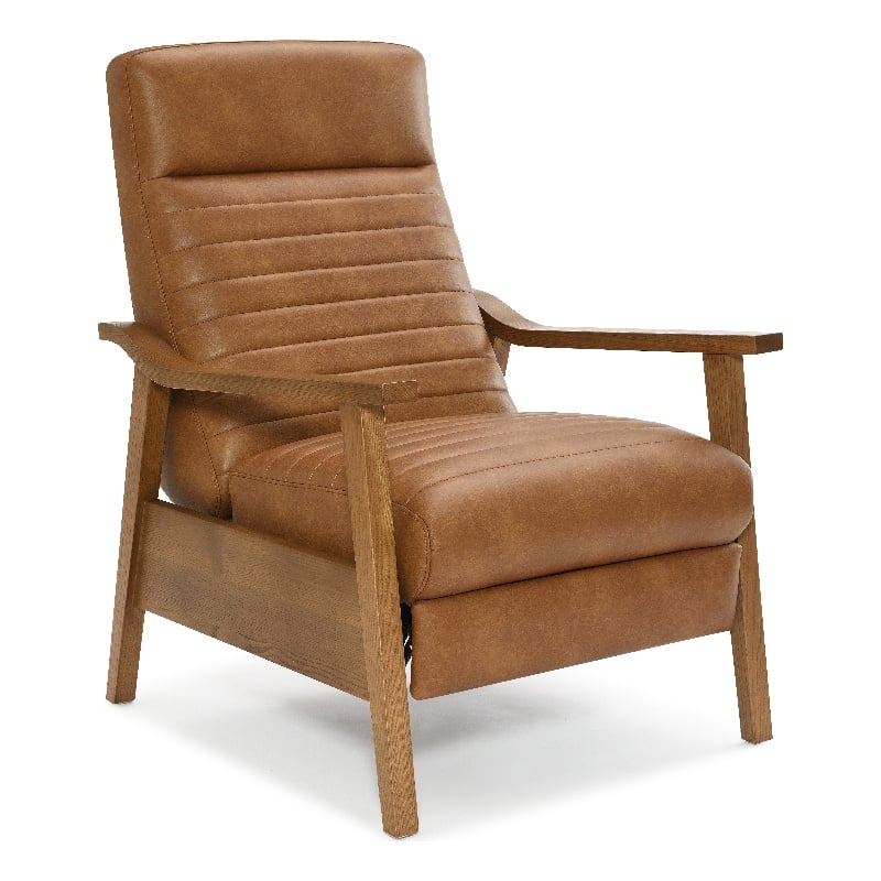 Comfort Pointe Push Back Recliner With Wooden Arms Buy Wood Arm