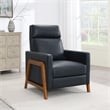 Comfort Pointe Reed Top Grain Leather Push Back Recliner - Midnight Blue