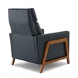 Comfort Pointe Reed Top Grain Leather Push Back Recliner - Midnight Blue