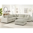Comfort Pointe Casella Modular Beige Polyester Fabric 6-Piece Sectional