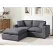 Comfort Pointe Casella Modular Charcoal Fabric 3-piece Chofa