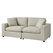 Comfort Pointe Casella Modular Beige Fabric 4-Piece Chofa Sectional