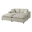 Comfort Pointe Casella Modular Beige Fabric 4-Piece Chofa Sectional