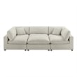 Comfort Pointe Casella Modular Beige Fabric 6-Piece Nest Sectional
