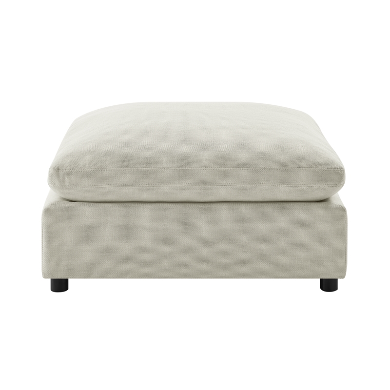 Comfort Pointe Casella Beige Fabric Extra Large 40 in. Square Ottoman