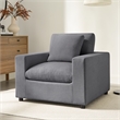 Comfort Pointe Casella Modern Charcoal Fabric Polyester Arm Chair