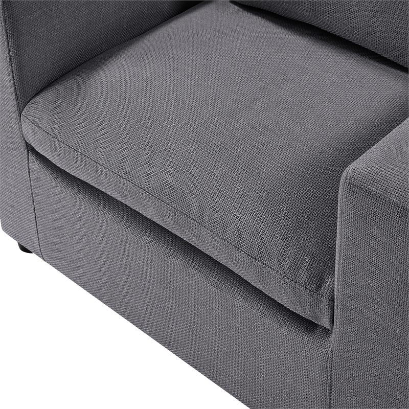 Comfort Pointe Casella Modern Charcoal Fabric Polyester Arm Chair