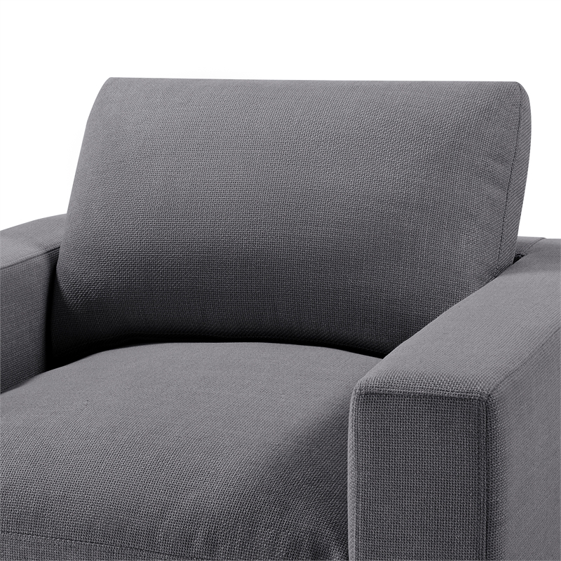 Comfort Pointe Casella Modern Charcoal Fabric Polyester Arm Chair
