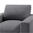 Comfort Pointe Casella Modern Charcoal Fabric Polyester Arm Chair
