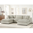 Comfort Pointe Casella Modular Beige Fabric 5-Piece XL Chofa Sectional