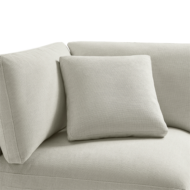 Comfort Pointe Casella Modular Beige Fabric 5-Piece XL Chofa Sectional