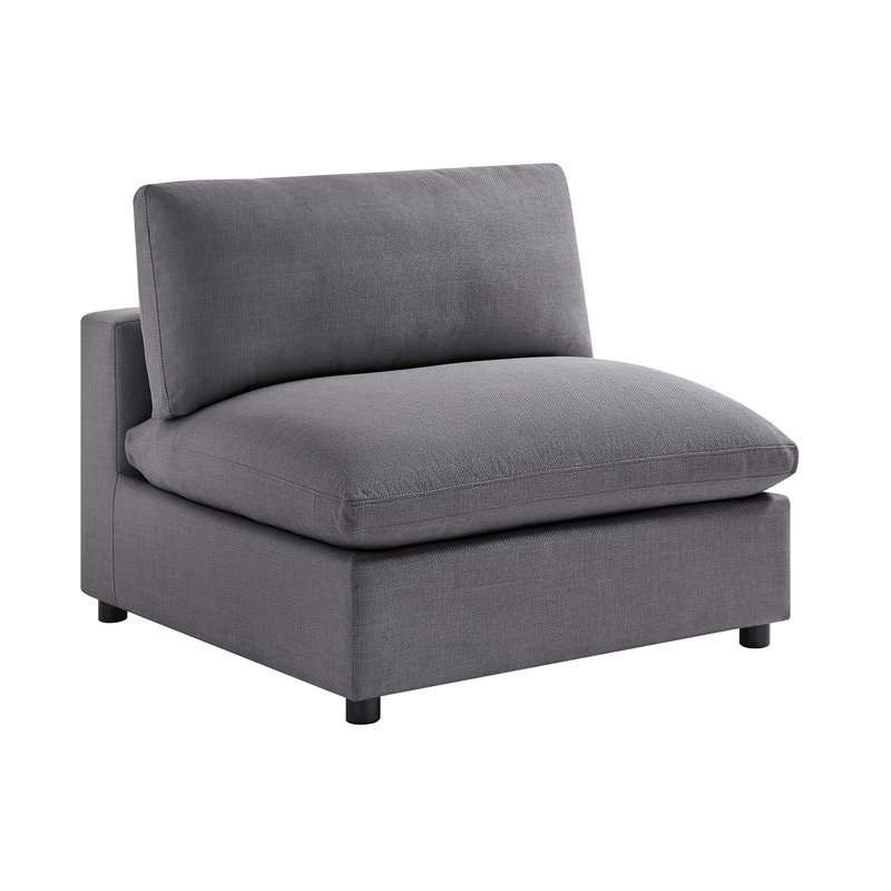 Comfort Pointe Casella Modular Charcoal Fabric 5-Piece XL Chofa Sectional