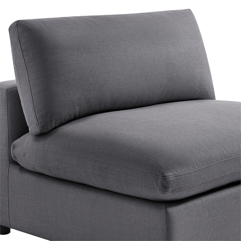 Comfort Pointe Casella Modular Charcoal Fabric 5-Piece XL Chofa Sectional
