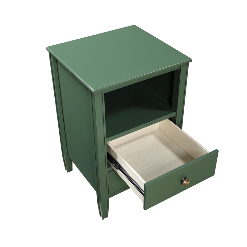 Comfort Pointe Winsley 2-drawer Vintage Green Painted Wood Storage Nightstand