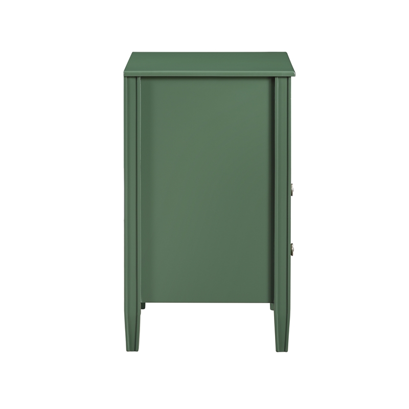 Comfort Pointe Winsley 2-drawer Vintage Green Painted Wood Storage Nightstand