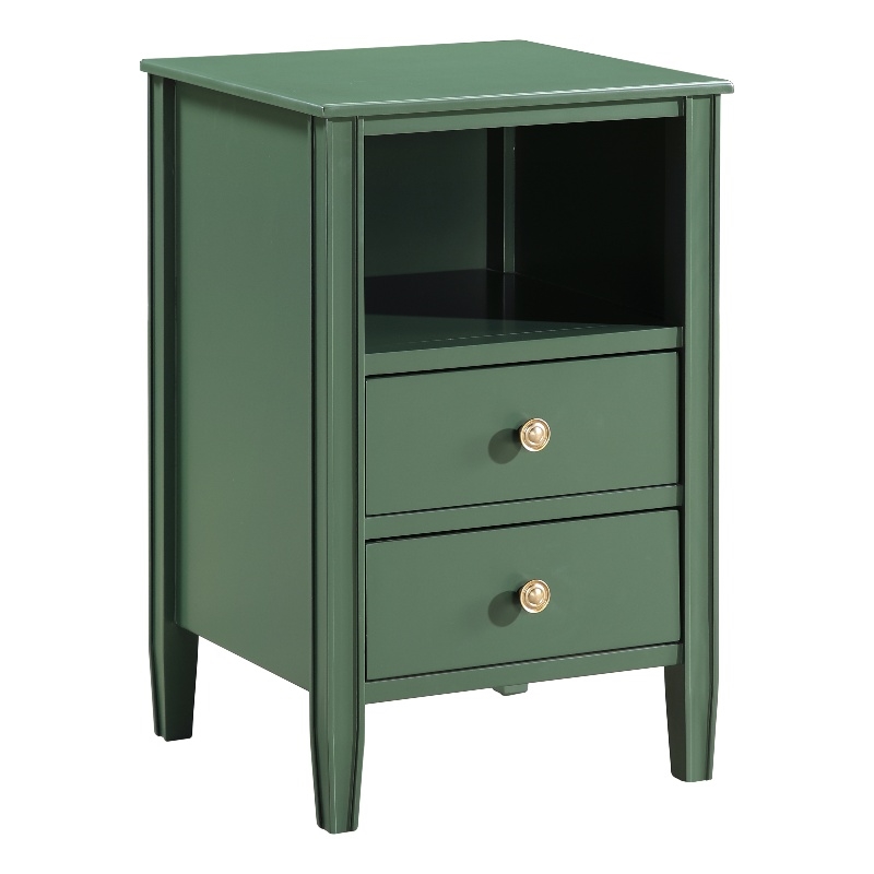 Comfort Pointe Winsley 2-drawer Vintage Green Painted Wood Storage Nightstand