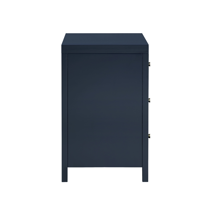 Comfort Pointe Nolan 3-drawer Midnight Blue Painted Wood Nightstand