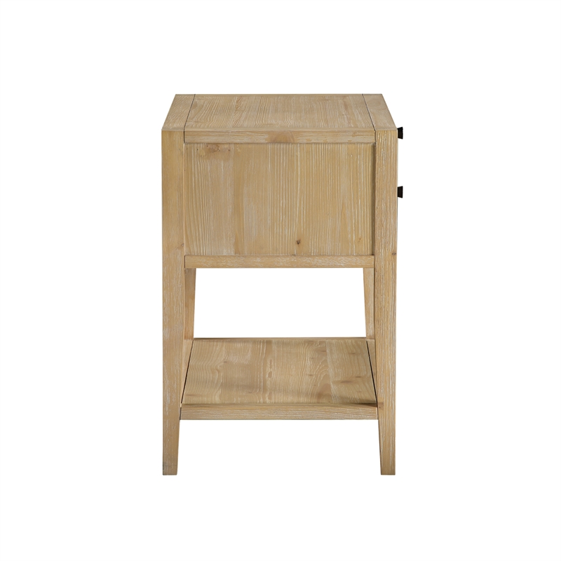 Comfort Pointe Shoreham 1-drawer Natural Finish Wood Nightstand