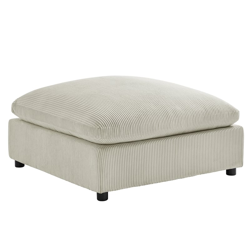 Comfort Pointe Casella Modular Beige Corduroy Fabric 6-Piece Nest Sectional