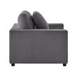 Comfort Pointe Casella Modern Charcoal Corduroy Fabric Arm Chair