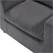 Comfort Pointe Casella Modern Charcoal Corduroy Fabric Arm Chair