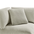 Casella Modular Beige Corduroy Fabric 5-Piece Corner Sectional