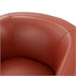 Comfort Pointe Erenson Caramel Top Grain Leather Swivel Glider Barrel Chair