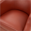 Comfort Pointe Erenson Caramel Top Grain Leather Swivel Glider Barrel Chair