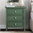 Comfort Pointe Lennon 3-drawer Vintage Green Wood Nightstand