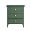 Comfort Pointe Lennon 3-drawer Vintage Green Wood Nightstand