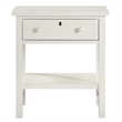 Franklen 1-drawer Antique White Wood Storage Nightstand