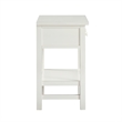 Franklen 1-drawer Antique White Wood Storage Nightstand