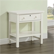 Franklen 1-drawer Antique White Wood Storage Nightstand