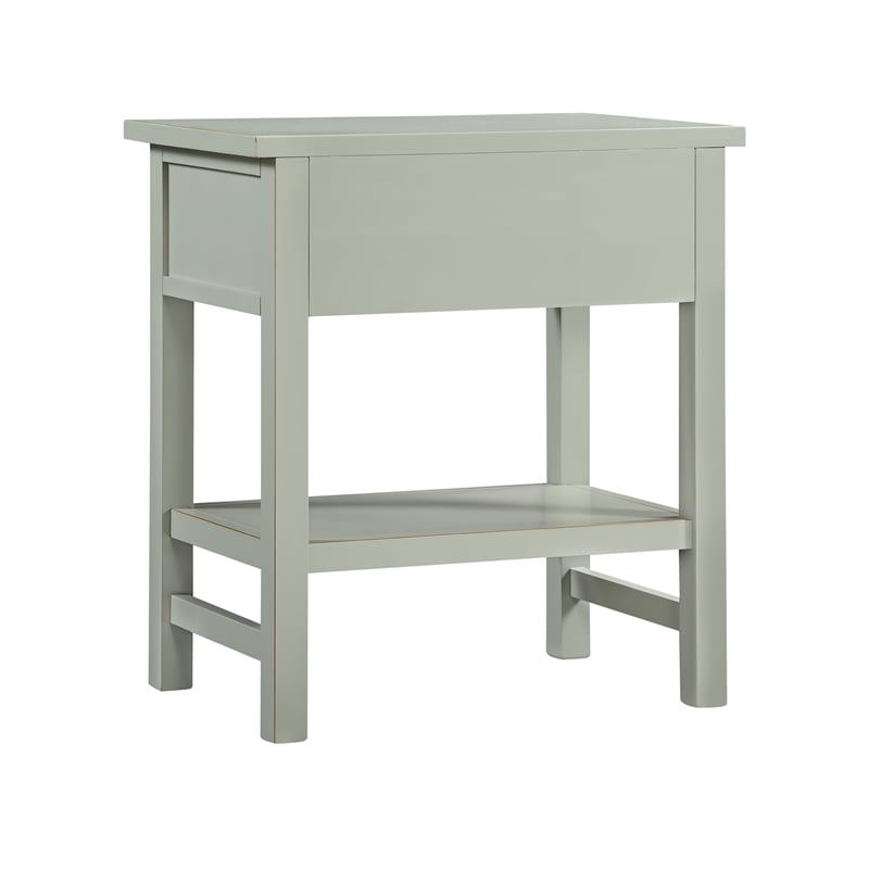 Comfort Pointe Franklen 1-drawer Antique Gray Wood Storage Nightstand