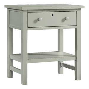 Comfort Pointe Franklen 1-drawer Antique Gray Wood Storage Nightstand