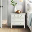 Comfort Pointe Greenwich 4-drawer Antique White Wood Storage Nightstand