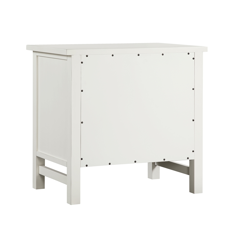 Comfort Pointe Greenwich 4-drawer Antique White Wood Storage Nightstand