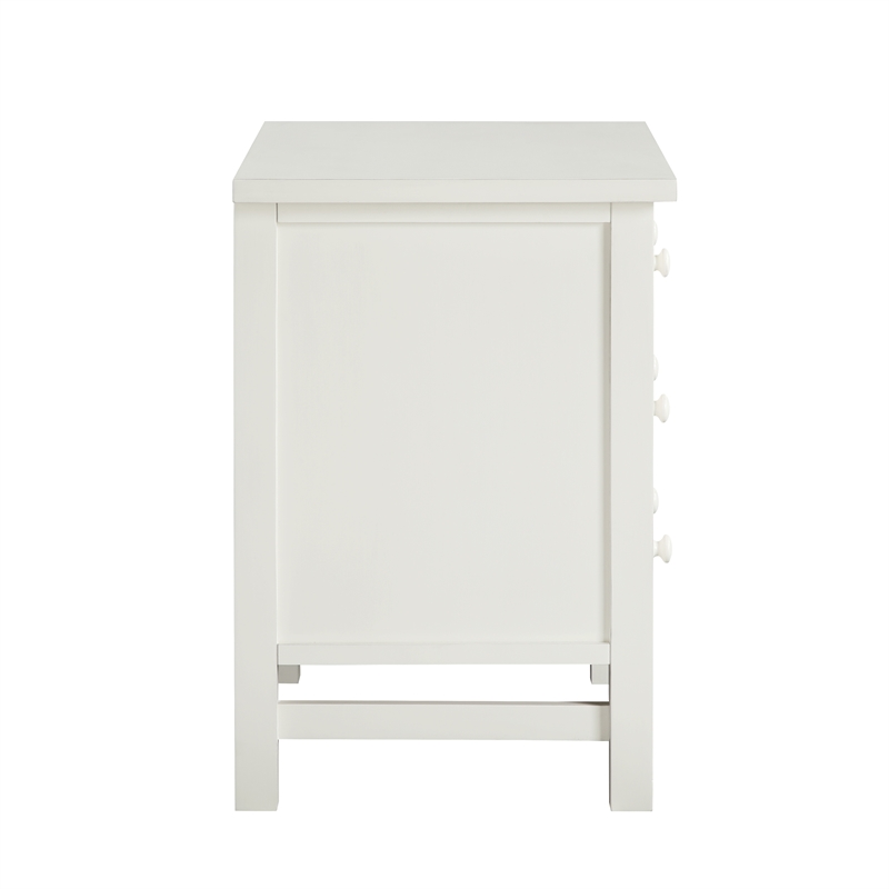 Comfort Pointe Greenwich 4-drawer Antique White Wood Storage Nightstand