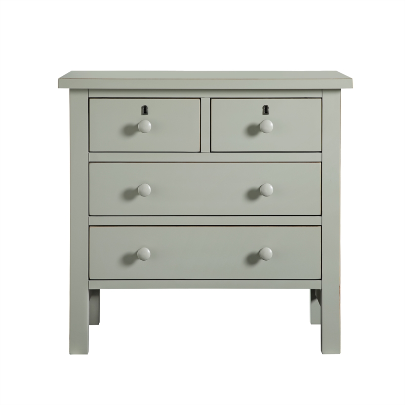 Comfort Pointe Greenwich 4-drawer Antique Gray Wood Storage Nightstand