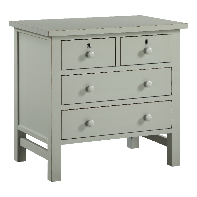 Comfort Pointe Greenwich 4-drawer Antique Gray Wood Storage Nightstand