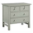 Comfort Pointe Greenwich 4-drawer Antique Gray Wood Storage Nightstand